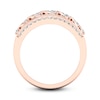 Thumbnail Image 4 of Diamond Ring 1/2 ct tw Round-cut 10K Rose Gold