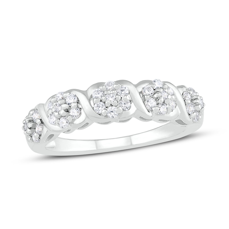 White gold diamond ring