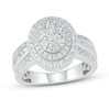 Thumbnail Image 1 of Diamond Fashion Ring 1 ct tw Round-Cut 10K White Gold