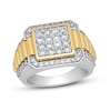 Thumbnail Image 0 of Men's Diamond Ring 2 ct tw Round-cut 10K Two-Tone Gold