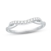 Thumbnail Image 1 of Diamond Contour Ring 1/8 ct tw 14K White Gold