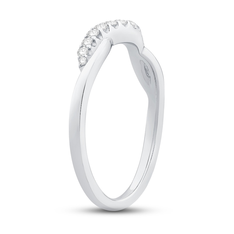 Main Image 2 of Diamond Contour Ring 1/8 ct tw 14K White Gold