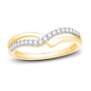 Thumbnail Image 0 of Diamond Contour Ring 1/5 ct tw Round-cut 14K Yellow Gold