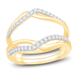 Diamond Enhancer Ring 1/3 ct tw Round-cut 14K Yellow gold