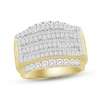 Thumbnail Image 1 of Men's Diamond Ring 2 ct tw Round & Baguette-cut 10K Yellow Gold