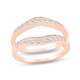 Adore Diamond Enhancer Ring 1/2 ct tw Round-cut 10K Rose Gold