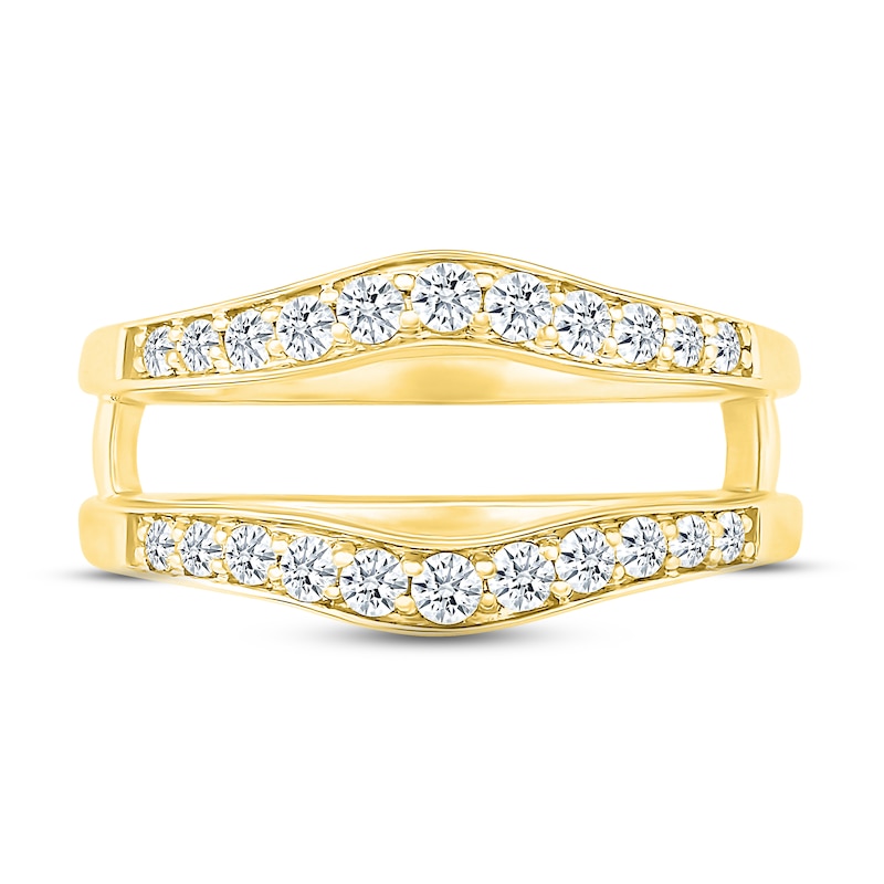 Diamond Enhancer Ring 1/2 ct tw Round-cut 10K Yellow Gold