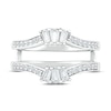 Thumbnail Image 2 of Diamond Enhancer Ring 1/3 ct tw Baguette & Round-cut 10K White Gold