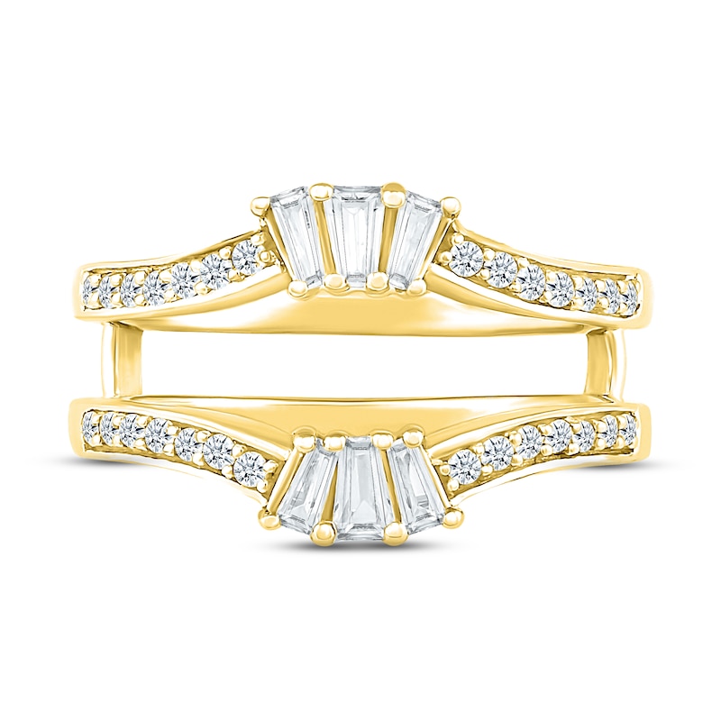 Main Image 2 of Diamond Enhancer Ring 1/3 ct tw Baguette & Round-cut 10K Yellow Gold