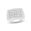 Thumbnail Image 1 of Men's Diamond Rectangle Ring 2 ct tw Round-cut 10K White Gold