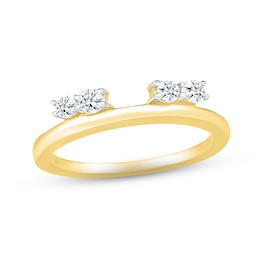 Adore Diamond Enhancer Ring 1/4 ct tw Round-cut 10K Yellow Gold