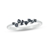 Thumbnail Image 0 of Black & White Diamond Ring 1/4 ct tw Round-cut Sterling Silver