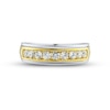 Thumbnail Image 3 of Men's Diamond Wedding Band 3/4 ct tw Round-cut 10K Two-Tone Gold