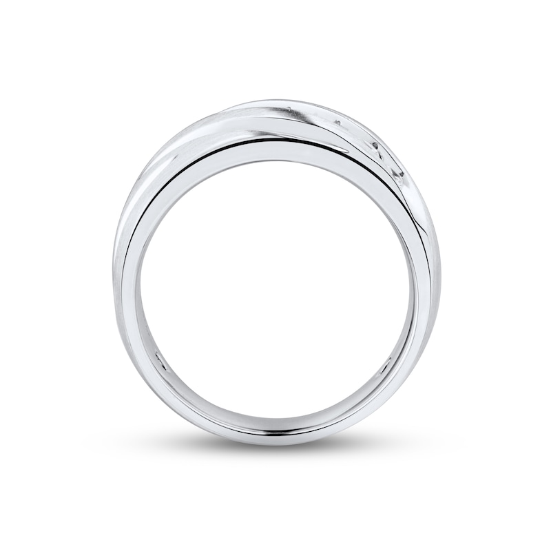 Men's Diamond Wedding Band 1 ct tw Round-cut 10K White Gold | Kay Outlet