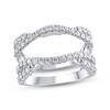 Thumbnail Image 1 of Diamond Woven Insert Ring 1 ct tw Round-cut 14K White Gold