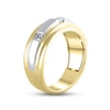 Thumbnail Image 2 of Men's Diamond Wedding Band 3/8 ct tw Square-cut 10K Two-Tone Gold