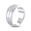 Thumbnail Image 2 of Men's Diamond Wedding Band 1-1/4 ct tw Square-cut 10K White Gold