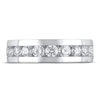 Thumbnail Image 3 of Men's Diamond Wedding Band 1-1/2 ct tw Round-cut 14K White Gold