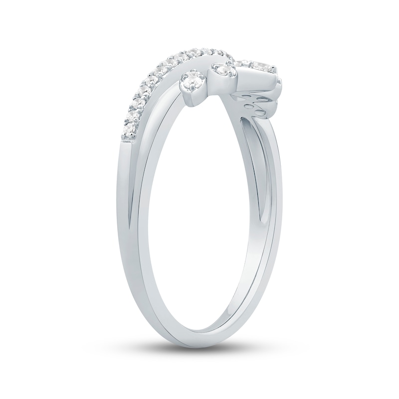 Main Image 2 of Diamond Enhancer Ring 1/4 ct tw Round-cut 14K White Gold