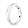 Thumbnail Image 2 of Men's Diamond Wedding Band 1/20 ct tw 10K White Gold