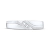 Thumbnail Image 3 of Men's Diamond Wedding Band 1/20 ct tw 10K White Gold