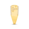 Thumbnail Image 2 of Men's Diamond Wedding Band 1/2 ct tw Round-cut 10K Yellow Gold