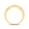 Thumbnail Image 3 of Men's Diamond Wedding Band 1/2 ct tw Round-cut 10K Yellow Gold