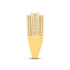 Thumbnail Image 2 of Men's Diamond Wedding Band 1 ct tw Square & Round-cut 14K Yellow Gold