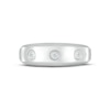 Thumbnail Image 2 of Men's Diamond Wedding Band 1/15 ct tw Round-cut 10K White Gold