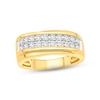 Thumbnail Image 1 of Men's Diamond Wedding Band 3/4 ct tw Round-cut 14K Yellow Gold