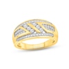 Thumbnail Image 1 of Men's Diamond Wedding Band 3/4 ct tw Round-cut 14K Yellow Gold