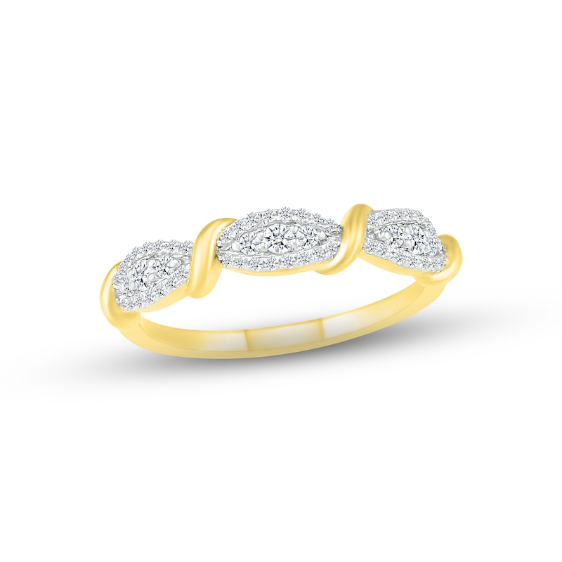 Main Image 1 of Diamond Ring 1/4 ct tw Round-cut 10K Yellow Gold