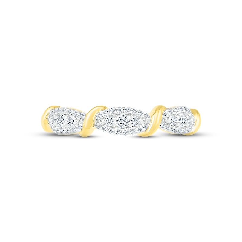 Main Image 2 of Diamond Ring 1/4 ct tw Round-cut 10K Yellow Gold