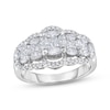 Thumbnail Image 1 of Diamond Staggered Ring 1-3/8 ct tw Princess, Marquise & Round-cut 14K White Gold