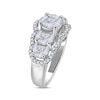 Thumbnail Image 2 of Diamond Staggered Ring 1-3/8 ct tw Princess, Marquise & Round-cut 14K White Gold