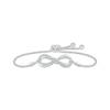 Thumbnail Image 1 of Diamond Infinity Bolo Bracelet 1/5 ct tw Sterling Silver 9.5&quot;