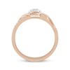 Thumbnail Image 3 of Round-Cut Multi-Diamond Center Promise Ring 1/5 ct tw 10K Rose Gold