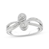 Thumbnail Image 0 of Round-Cut Diamond Bypass Promise Ring 1/5 ct tw 10K White Gold