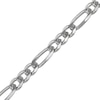 Thumbnail Image 2 of Diamond-Cut Solid Figaro Chain Bracelet 11mm Sterling Silver 8.5&quot;