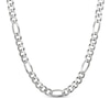 Thumbnail Image 1 of Diamond-Cut Solid Figaro Chain Necklace 9mm Sterling Silver 22&quot;