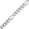 Thumbnail Image 2 of Diamond-Cut Solid Figaro Chain Necklace 9mm Sterling Silver 22&quot;