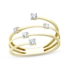 Thumbnail Image 1 of Round-Cut Diamond Five-Stone Ring 1/5 ct tw 10K Yellow Gold