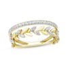 Thumbnail Image 1 of Round-Cut Diamond Stack-Look Ring 1/4 ct tw 10K Yellow Gold