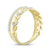 Thumbnail Image 2 of Round-Cut Diamond Stack-Look Ring 1/4 ct tw 10K Yellow Gold