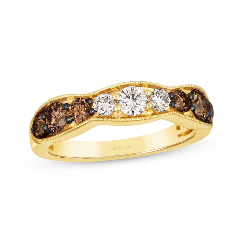 Le Vian Chocolate Ombré Diamond Ring 1 ct tw 14K Honey Gold