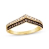 Thumbnail Image 1 of Le Vian Chocolate Diamond Chevron Ring 3/8 ct tw 14K Honey Gold