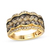 Thumbnail Image 1 of Le Vian Chocolate Diamond Scalloped Ring 1-5/8 ct tw 14K Honey Gold