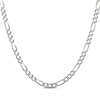 Thumbnail Image 1 of Diamond-Cut Solid Figaro Chain Necklace 5.6mm Sterling Silver 22&quot;