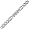 Thumbnail Image 2 of Diamond-Cut Solid Figaro Chain Necklace 5.6mm Sterling Silver 22&quot;