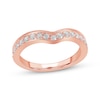 Thumbnail Image 1 of Diamond Milgrain Contour Band 3/8 ct tw 14K Rose Gold